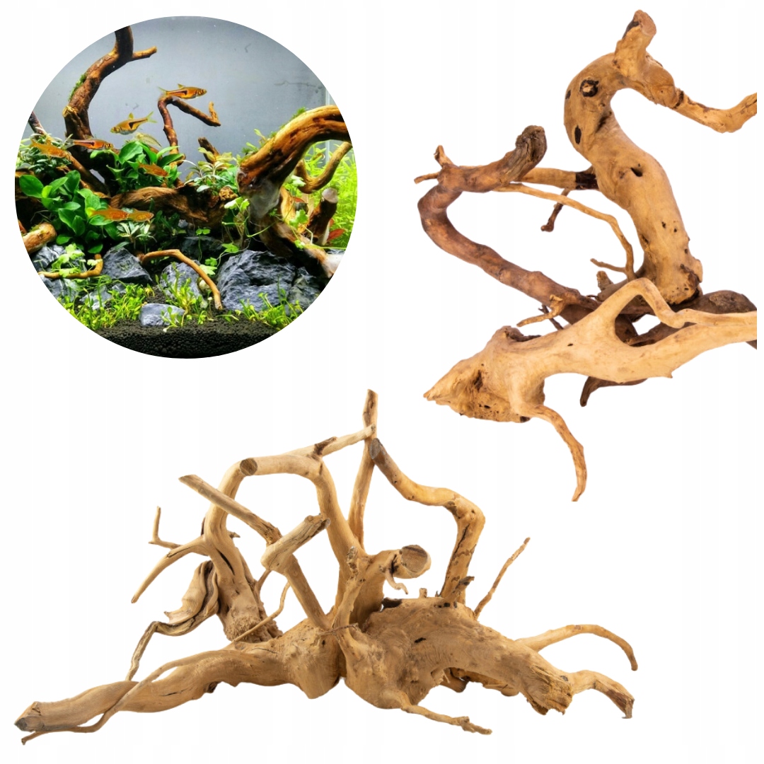 Levně Kořen pro akvárium Red Moor Masivní tlustý sada 5-7ks