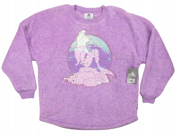 Mikina $70 Disney Malá mořská víla vel. Xs Teplá Flitry Výšivka