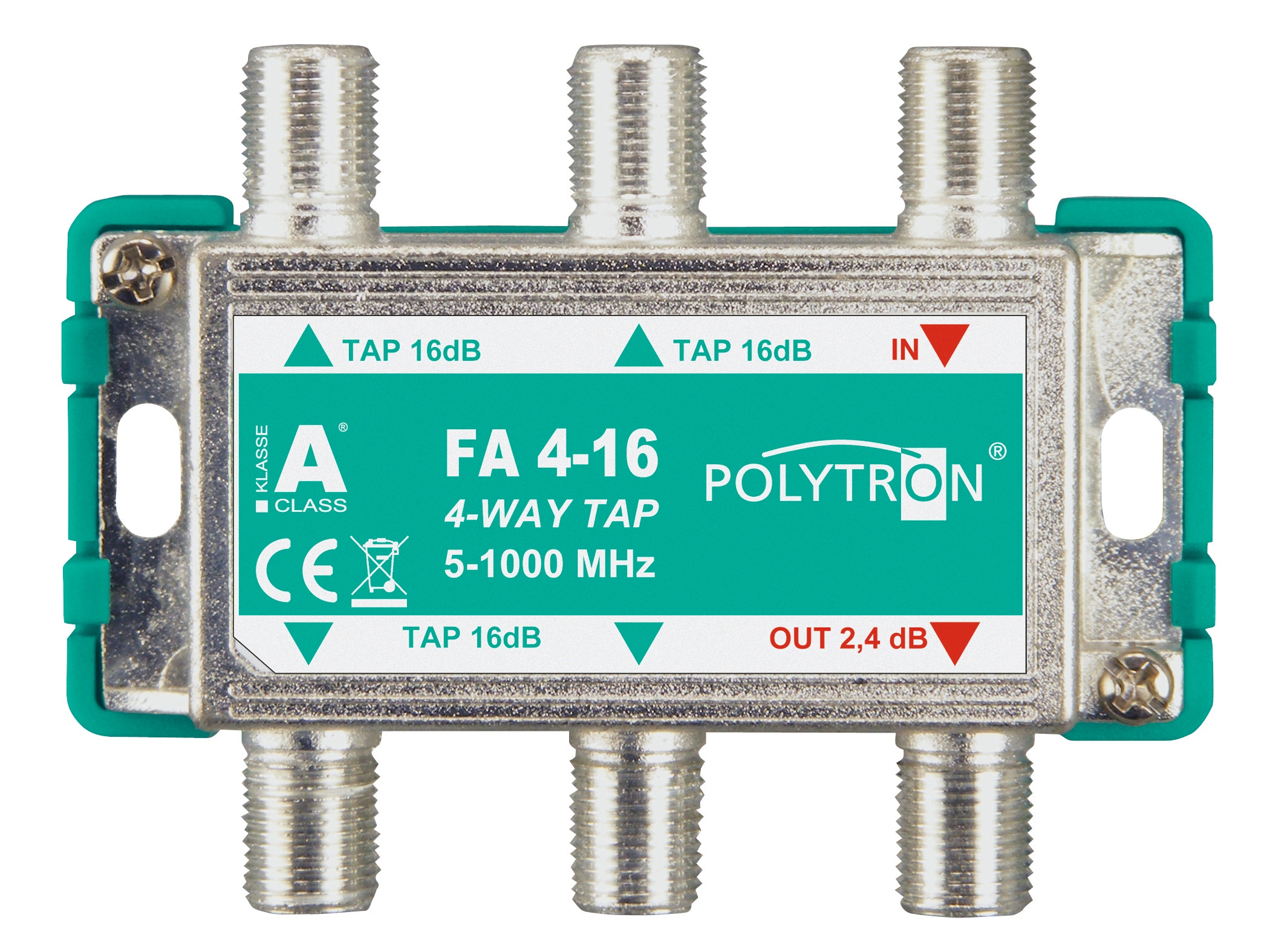 Odgałęźnik Polytron 4-krotny 16dB 5-1000 Fa 4-16