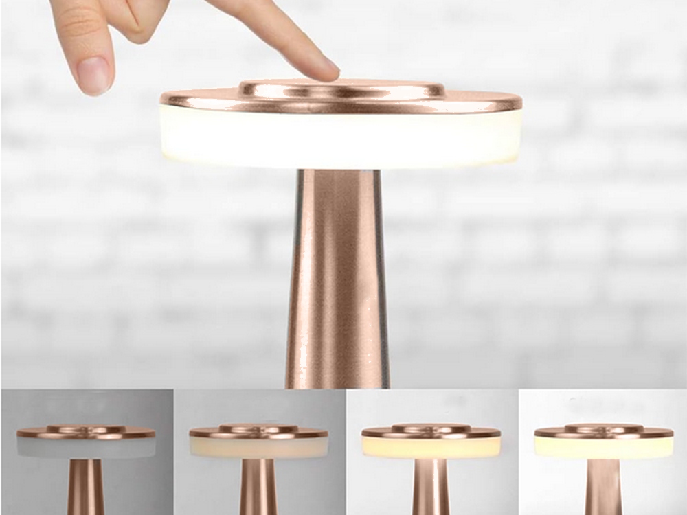 LAMPKA NOCNA STOŁOWA DOTYKOWA LAMPA 3 STOPNIOWA DO SYPIALNI BEZPRZEWODOWA Kod producenta 12309_MI