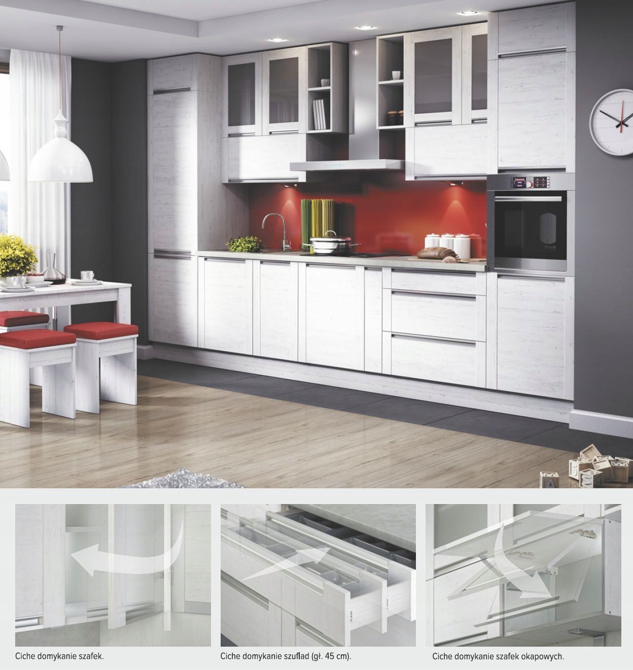 Olivia Soft D 80 Szafka dolna dwudrzwiowa 80 cm Szerokość mebla 80 cm