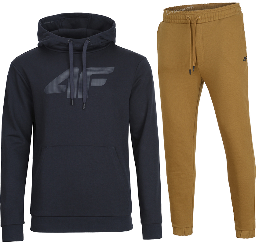 4F Męski Dres Bawełna Komplet Bluza Spodnie XXL
