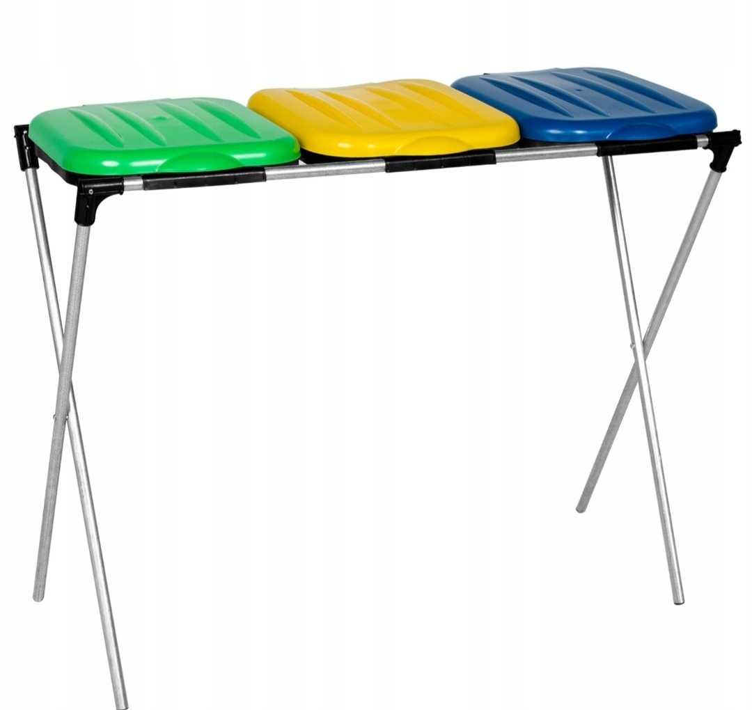 Stojak na worki do segregacji na śmieci 120L + worki do segregacji 30szt Kod producenta 3colors
