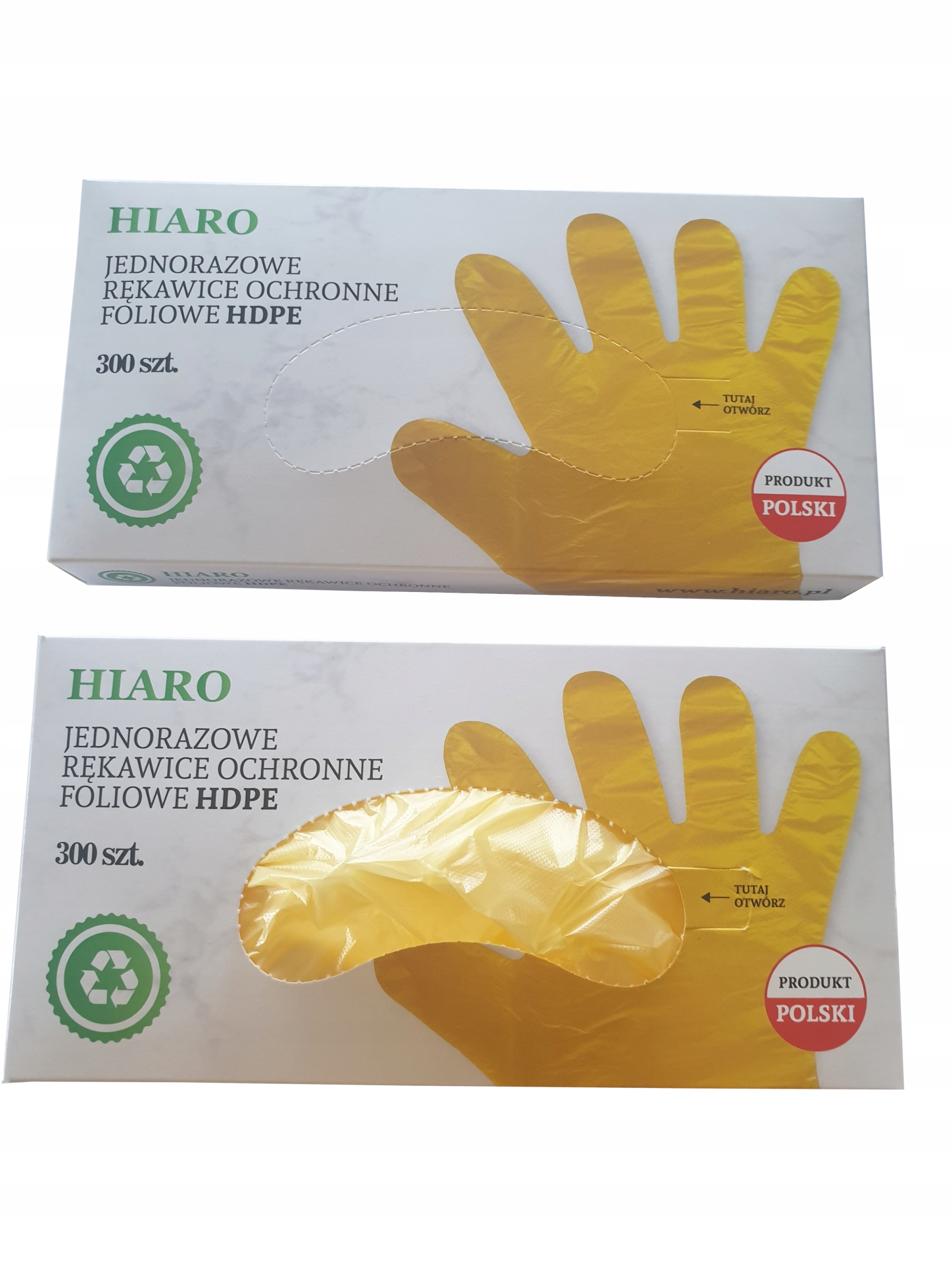 Одноразовые перчатки из фольги HDPE, картон 300 шт.