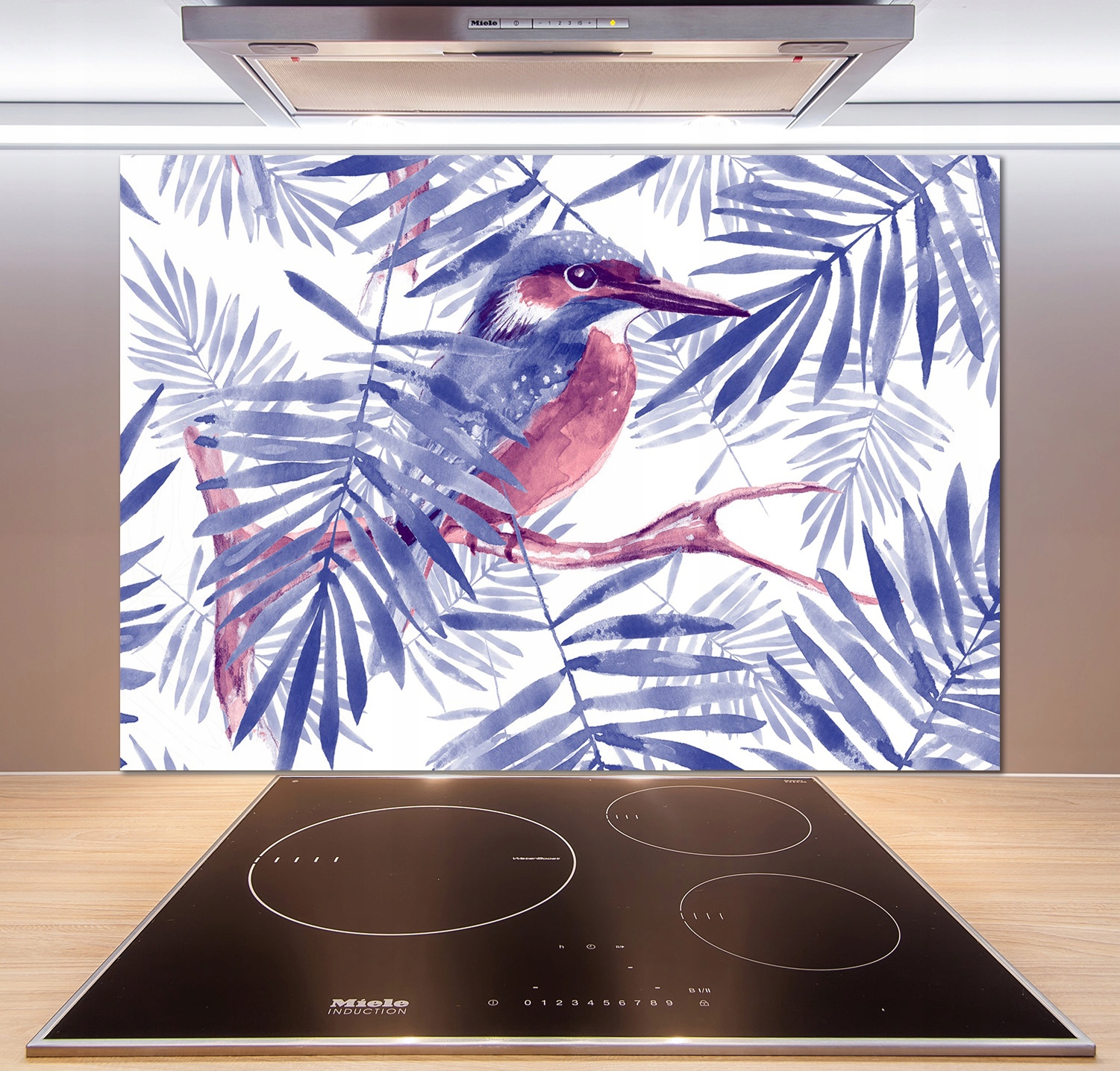 

Panel do kuchni Rośliny i ptak 100x70 cm + Klej
