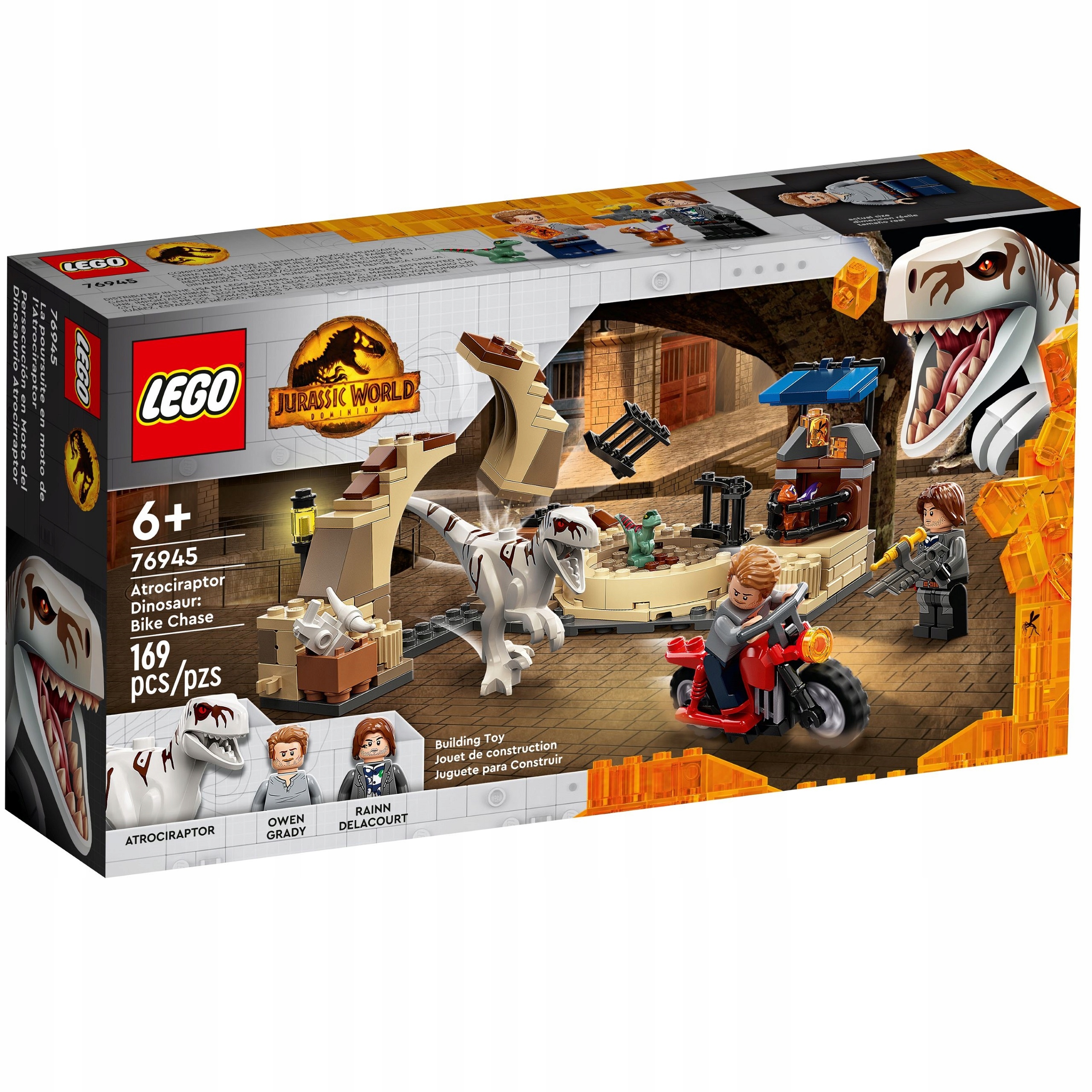 

Lego Jurassic Atrociraptor Pościg Na Motorze 76945