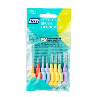 

TePe MIX Extra Soft(0,45mm-1,1mm) szczoteczki 8szt