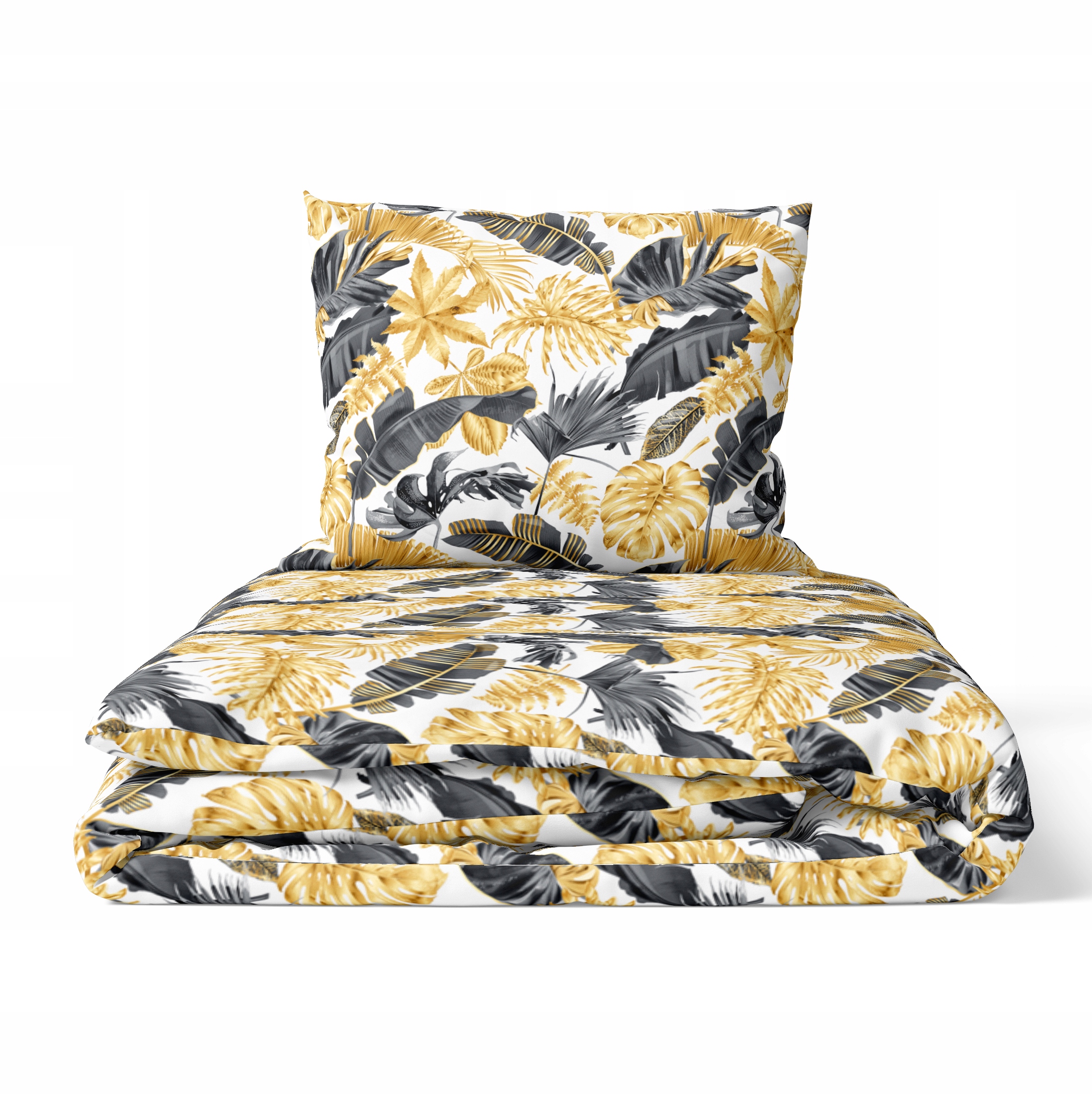 Hotelové Povlečení 160x200cm 2x Povlečení Na Polštář 70X80 Sada Povlečení List 3D zł