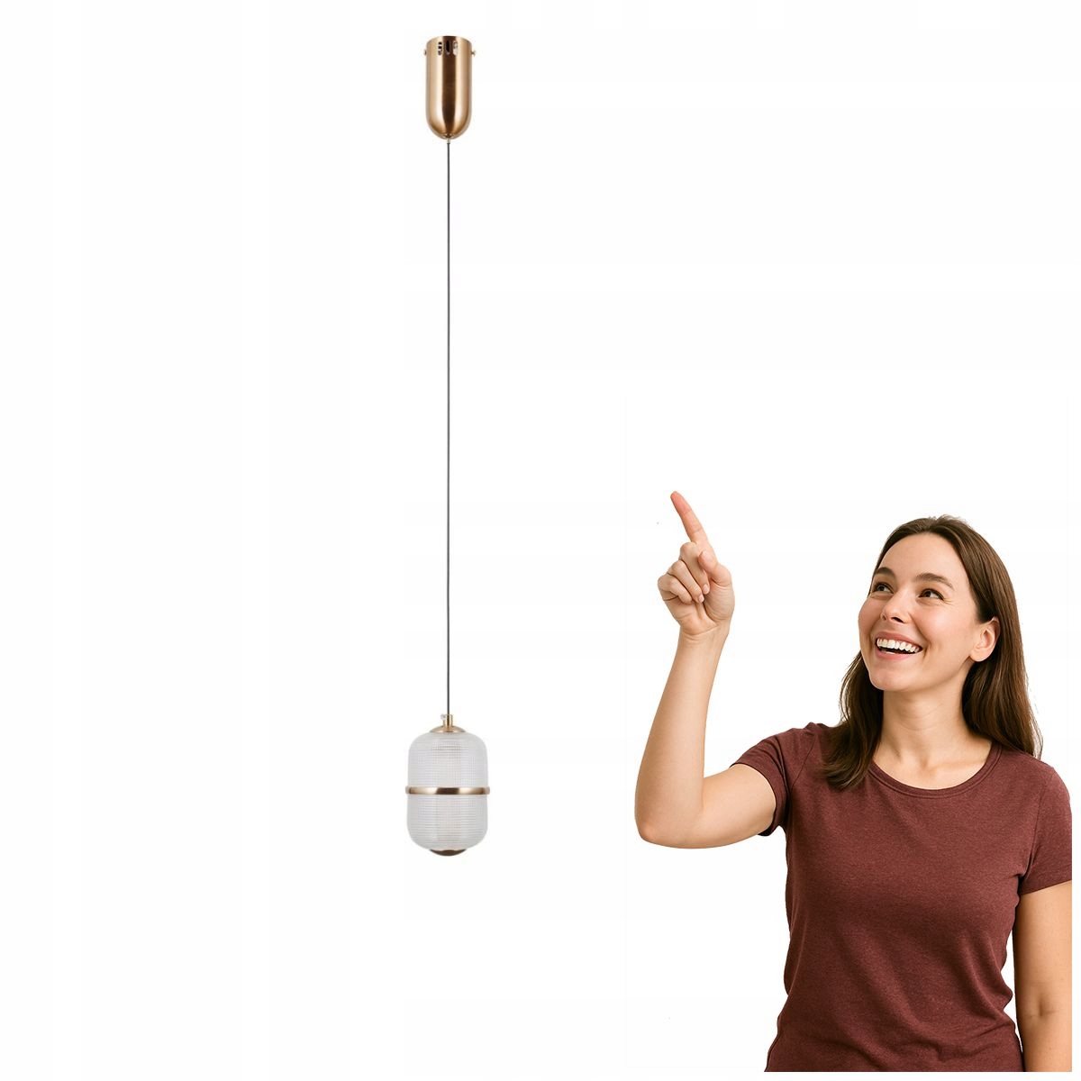 Závěsná lampa Alani Led 6W Zlatý styl Moderní Italux