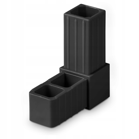 

Łącznik złączka do profili 20x20x1,5 typ L czarny