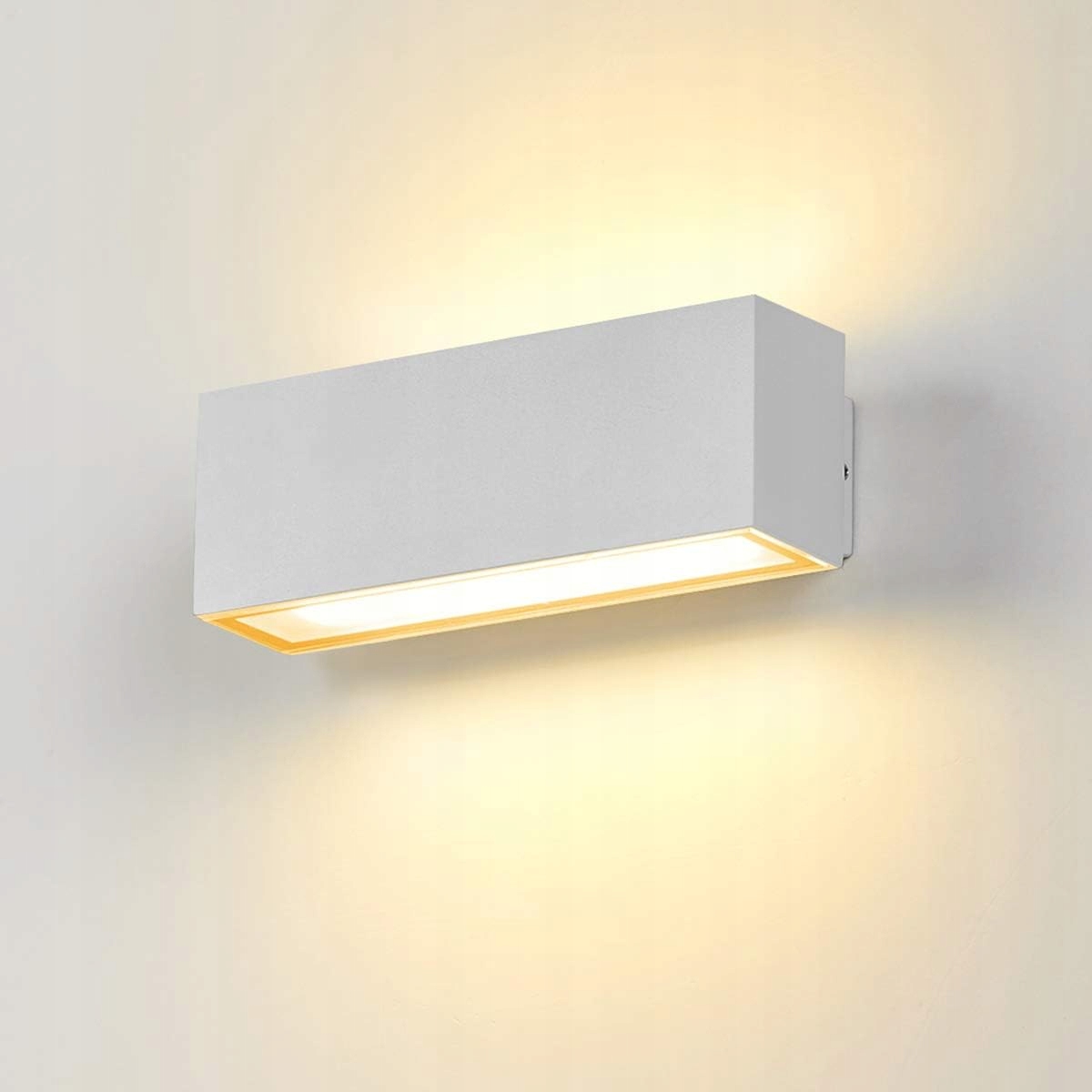 Led Venkovní Nástěnné Svítidlo 12W 3000K Voděodolné, Bílá Barva