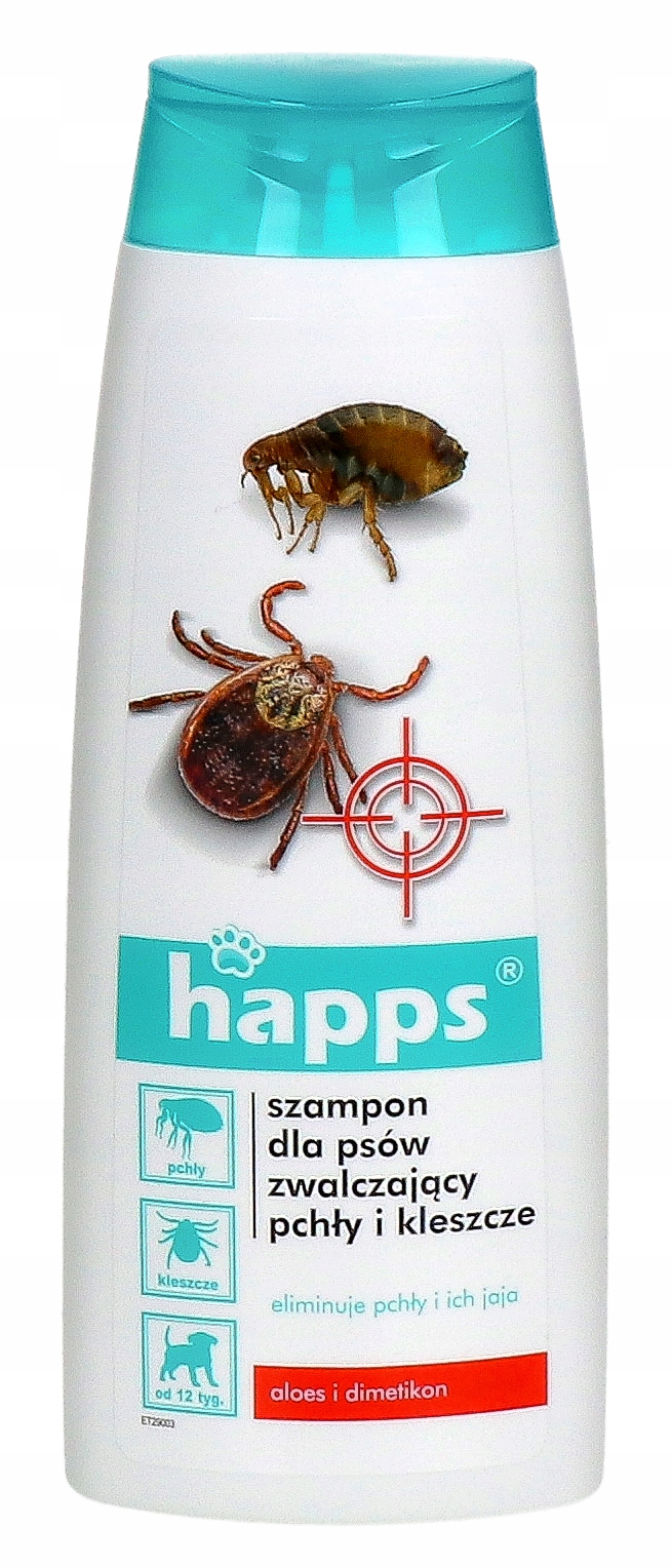 

Szampon Na Pchły I Kleszcze Dla Psów Happs 250 ML