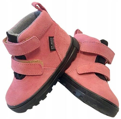 Półbuty Trzewiki Mido Shoes Membrana Jesienne Róż Rzepy R 23 W 14,50 CM