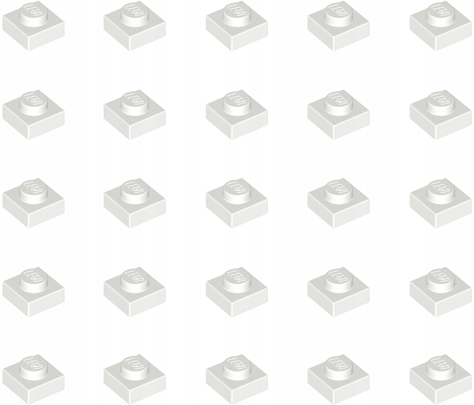 

Lego Płytka 1x1 Biały 3024 302401 25szt
