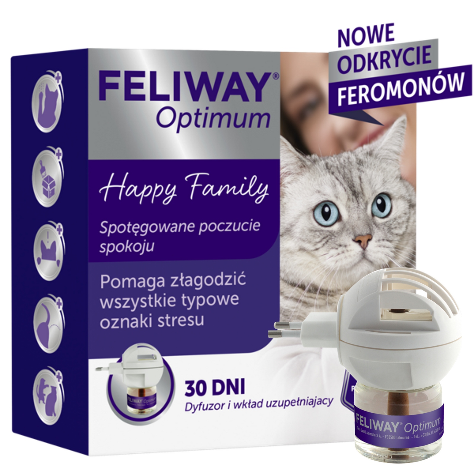 Ceva Animal Health Polska Sp. Z O.o Feliway Optimum Difuzér náplň 48 ml