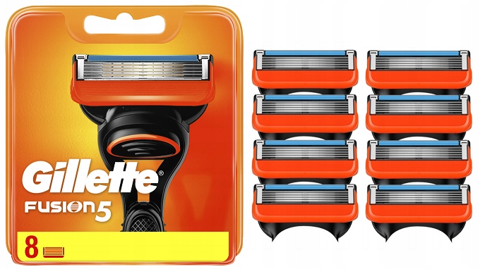 8X Wkłady do GILLETTE Fusion Ostrza Nożyki Fusion5 8szt