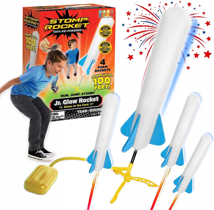 

Stomp Rocket Glow wyrzutnia rakiet piankowych gra