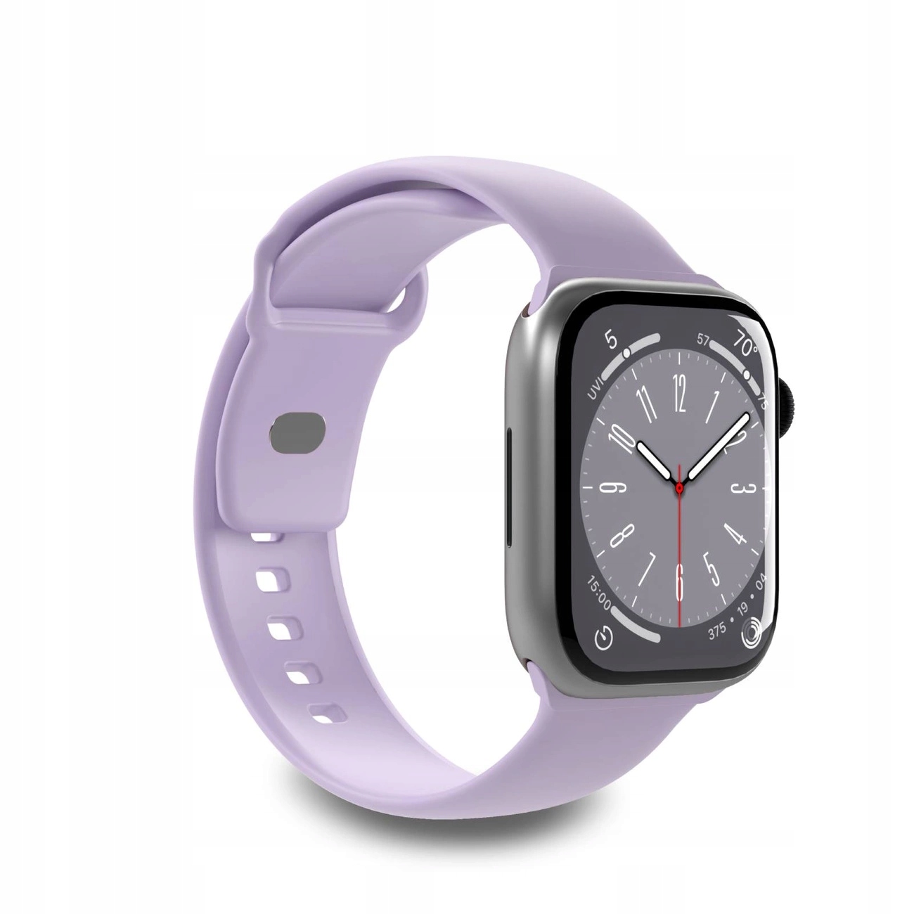 Silikonový řemínek Puro Icon pro Apple Watch 42 44 45 49 mm levandulový
