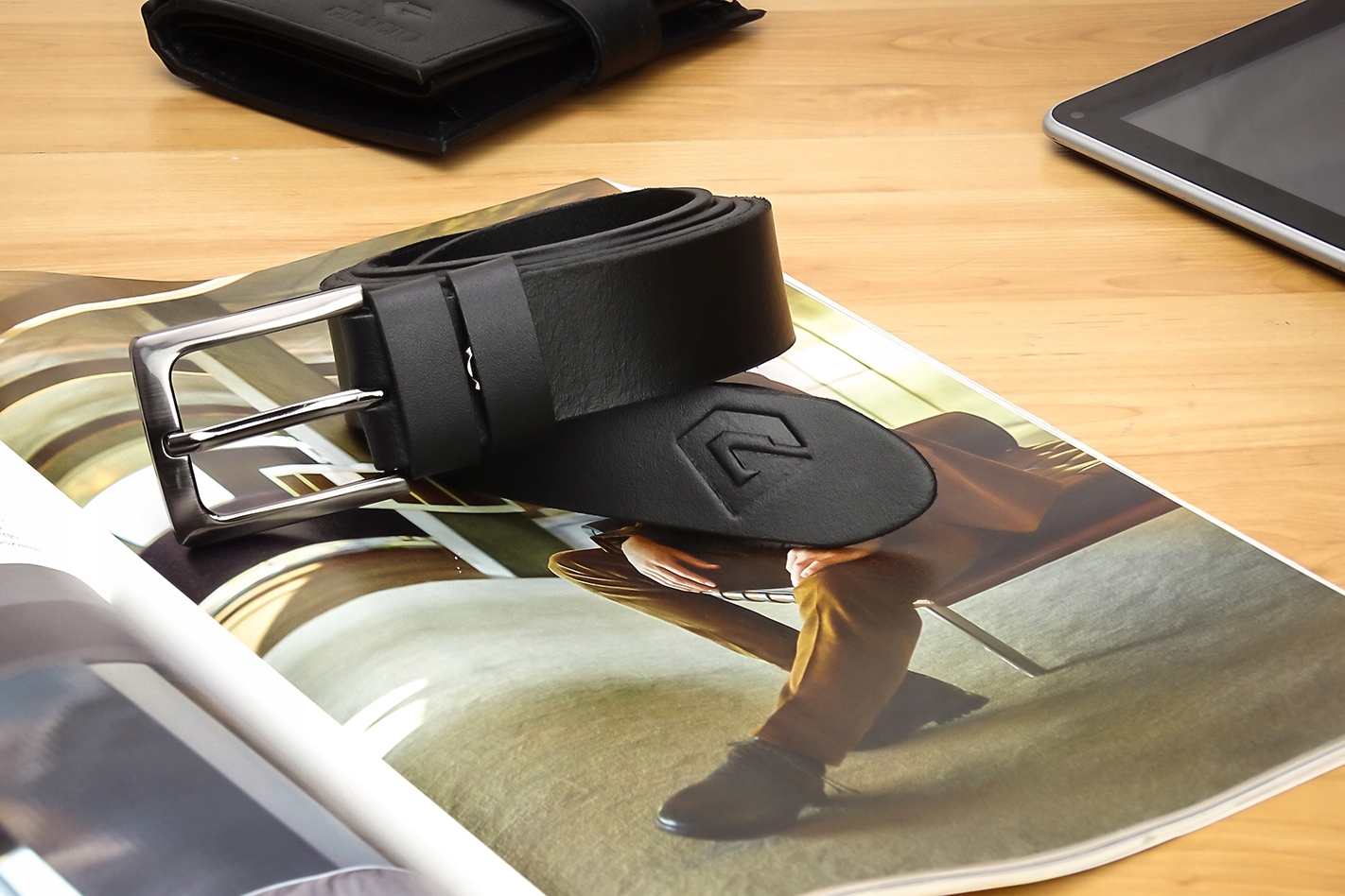 PASEK MĘSKI SKÓRZANY GRACIO DO SPODNI SKÓRA DŁUGOŚĆ PASKA 165 CM PREZENT Model TRC01