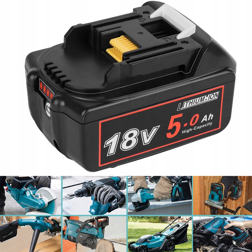 Akumulátor 18 V 5 Ah 5000 Mah Pro Výměnu Elektrického Nářadí