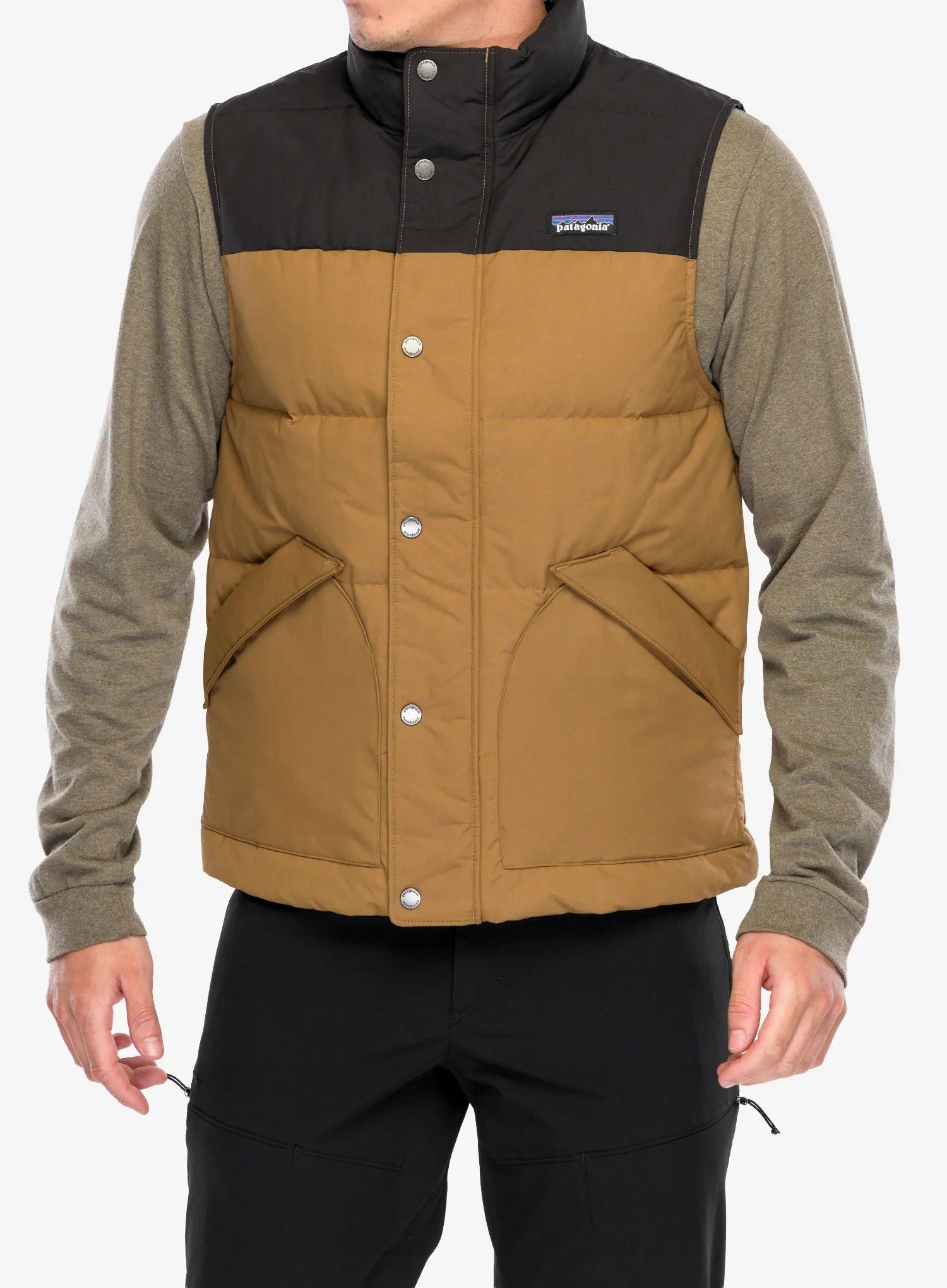 Péřová vesta Patagonia Downdrift Vest coriander brown S