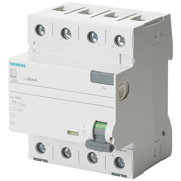 Proudový chránič, 4-pólový, typ A, In: 40 A, 300 mA, Un Ac: 400 V