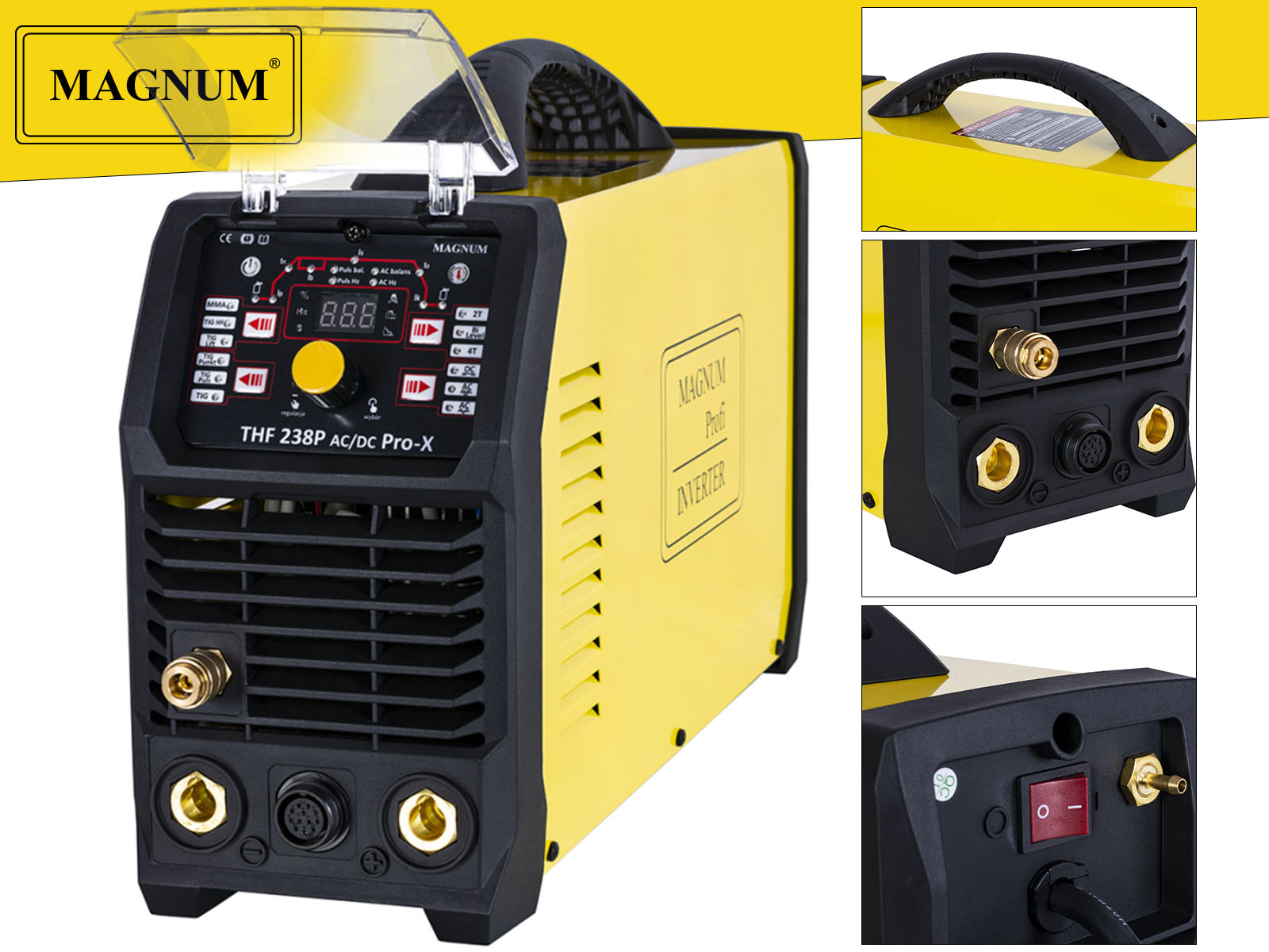 Spawarka TIG AC DC Magnum THF 200 A Puls HF Pro Marka Magnum