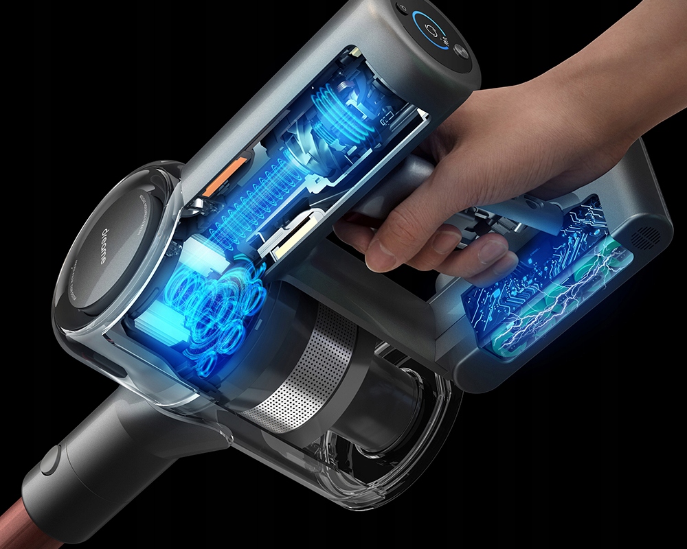 ODKURZACZ BEZPRZEWODOWY RĘCZNY PIONOWY V11 Filtr cyklonowy