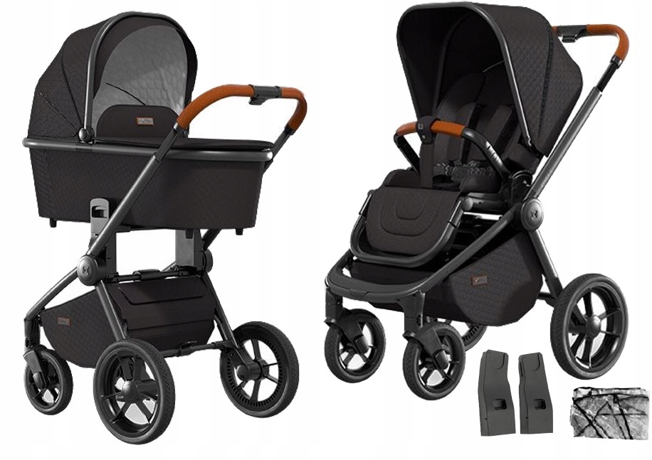 Wózek Moon ReSea S czarny 2w1 (4025583039007) • Cena, Opinie