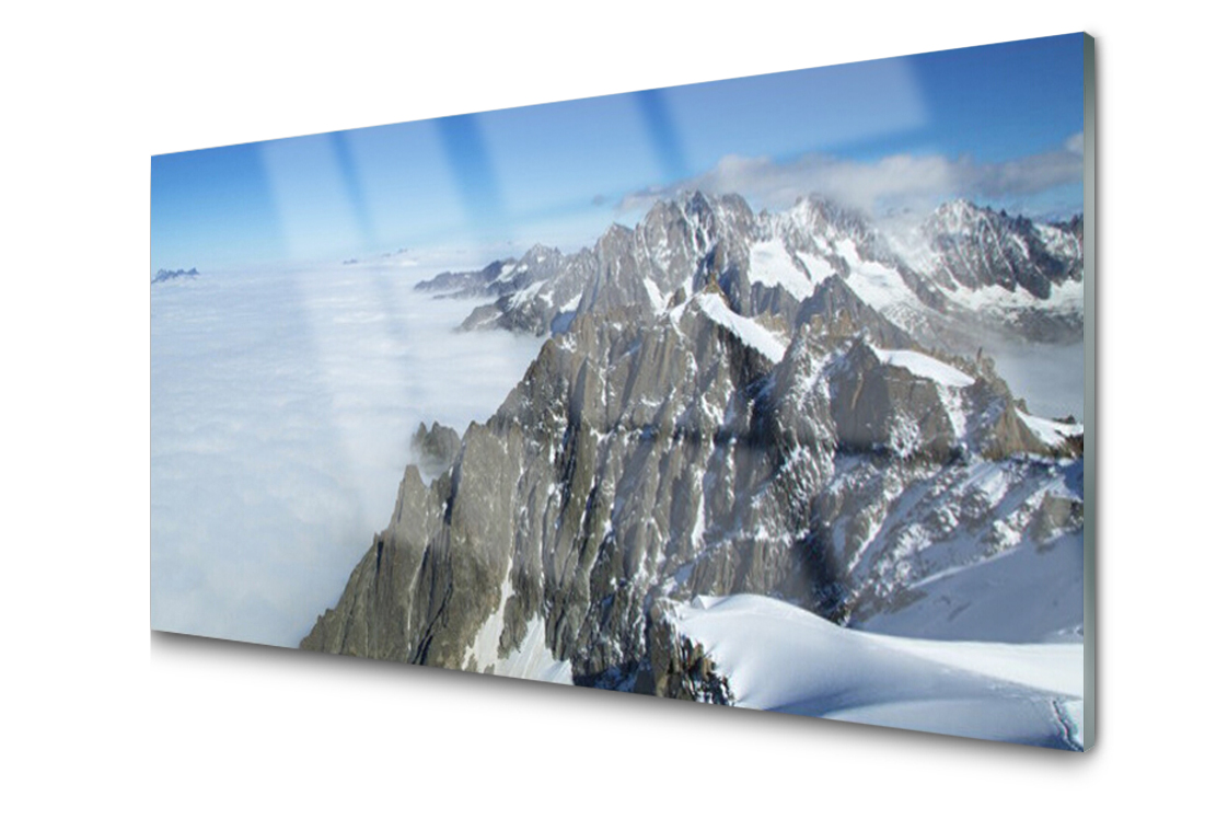 

Panel szklany dekor Góra Mgła 140x70 + Klej