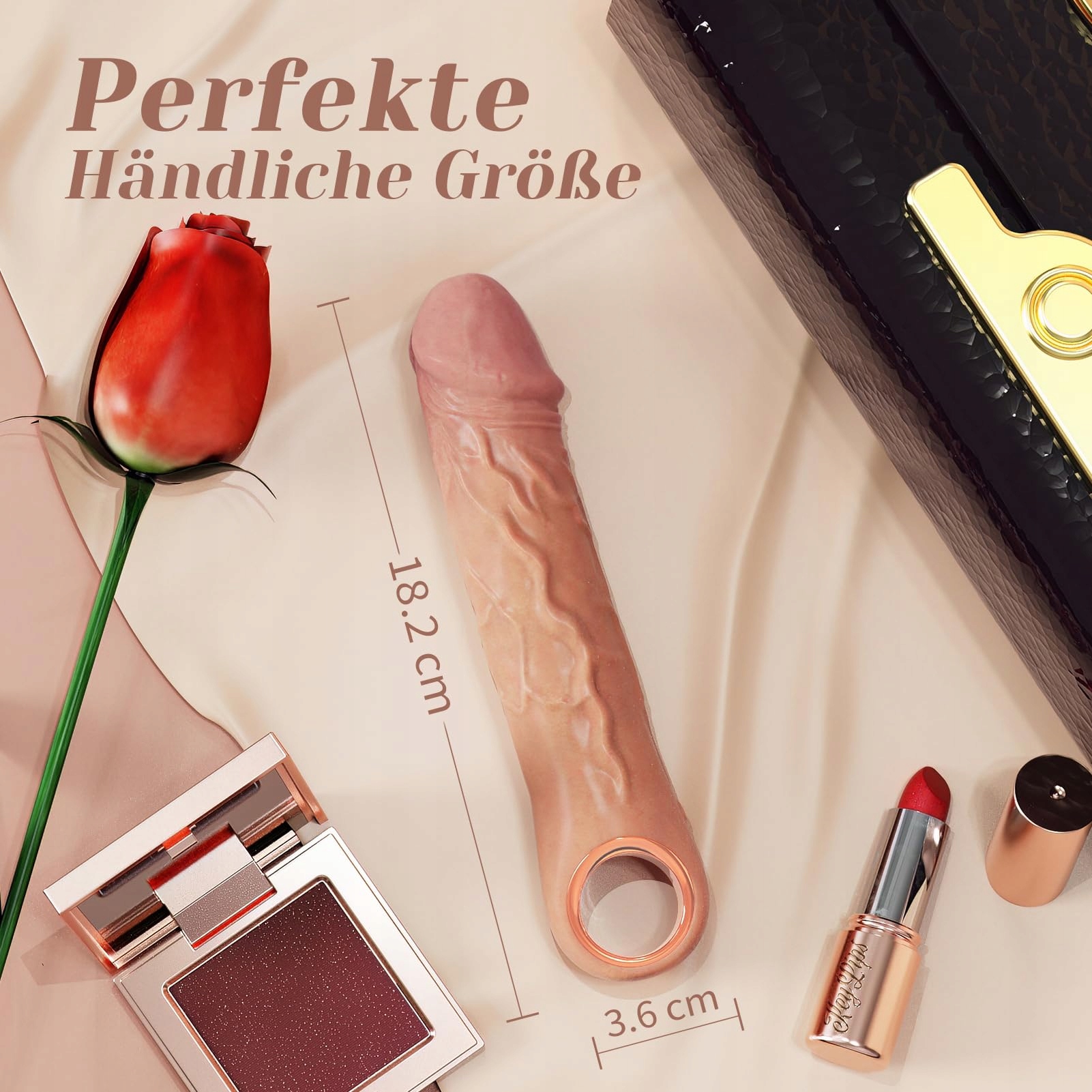 DILDO Vibrator Dla Kobiet 10 Trybów Wibracji 18cm Realistyczny Sex Toy — miniatura 6