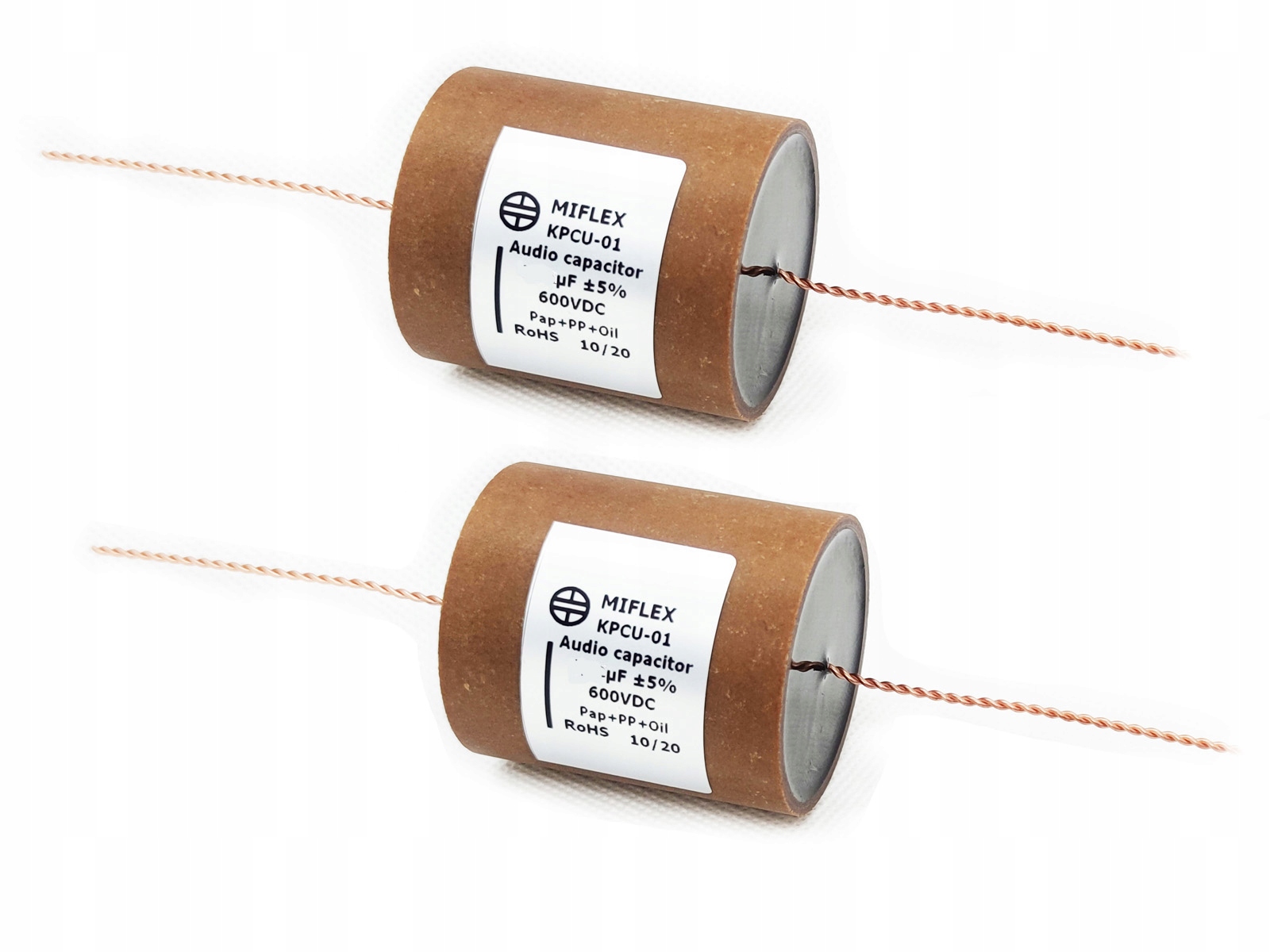 Audio kondenzátor „Hi-end“ KPCU-01 0,68uF 600V Miflex (sada 2 kusů)