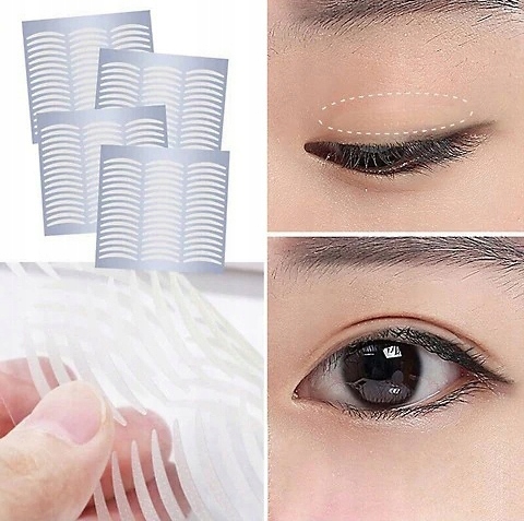 TASIEMKI PLASTRY NA OPADAJĄCE POWIEKI KORYGUJĄCE TASIEMKA 240 SZTUK Przeznaczenie do makijażu oka