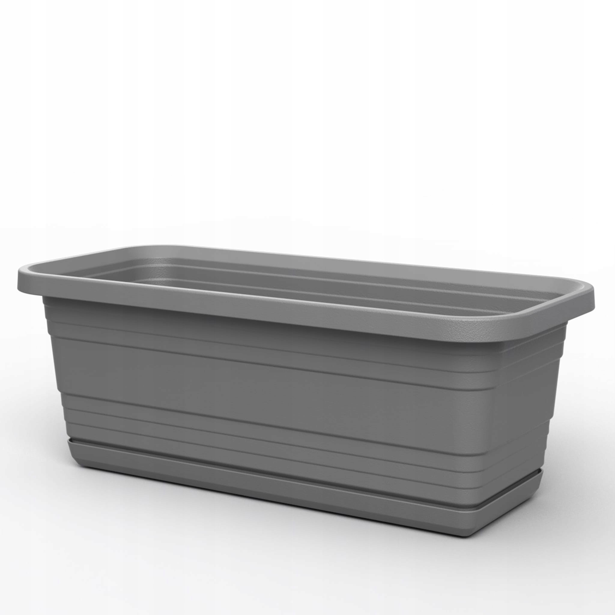 

Skrzynka balkonowa z podstawką 40 cm szary