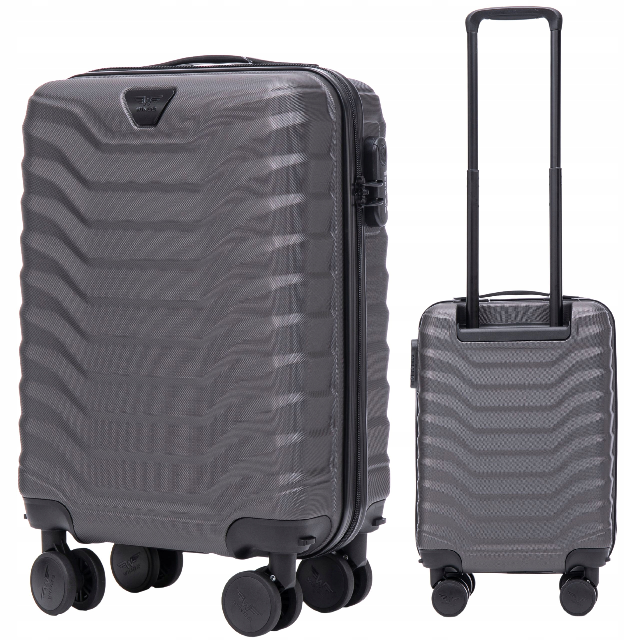 Kabinový cestovní kufr Wings, malý, příruční zavazadlo z Abs-u na 4 kolečkách