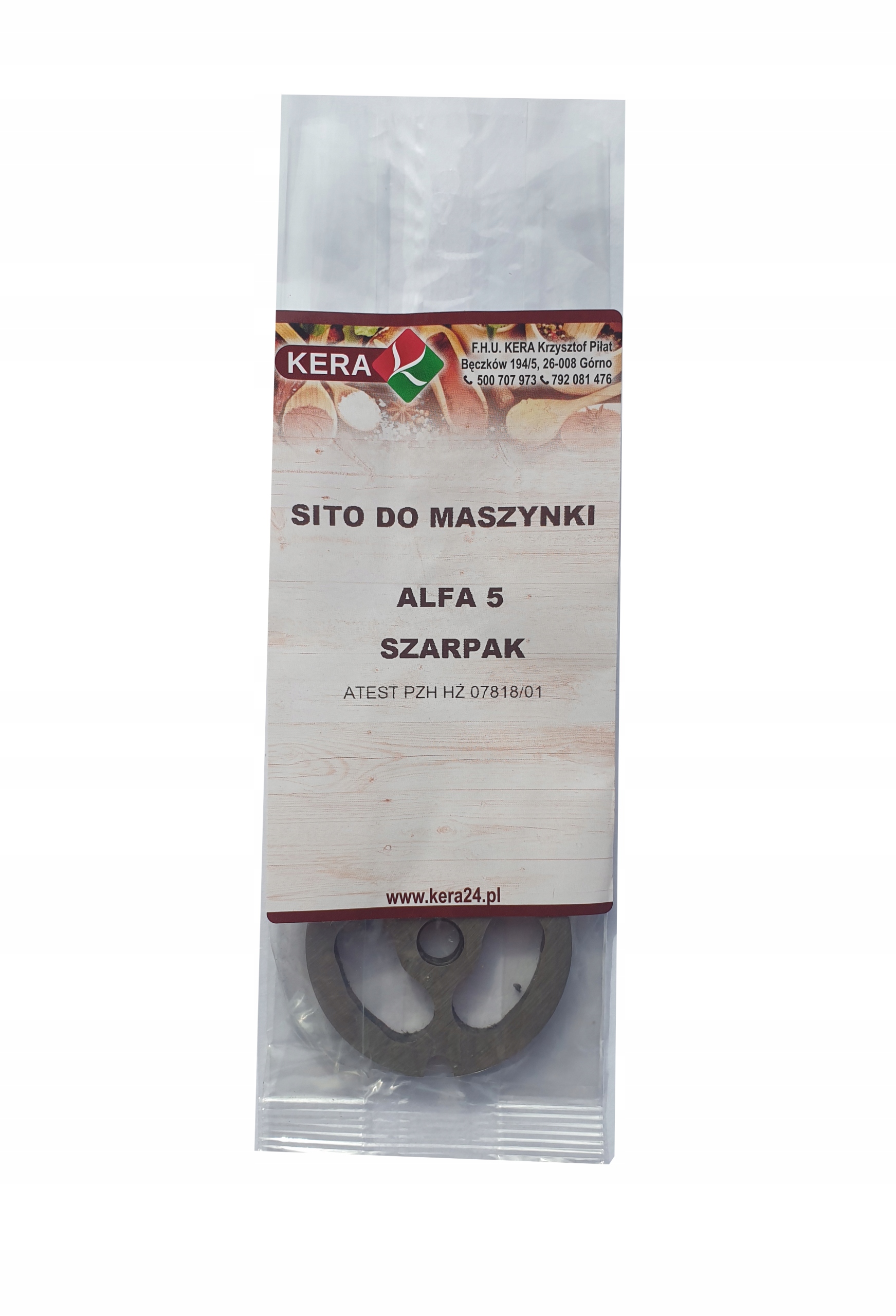 

Sitko Sito Szarpak Nerka Maszynki Alfa nr 5 Kera