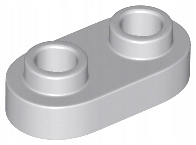 

Lego Płytka zaokrągl 1x2 Jasny Szary 35480 10szt