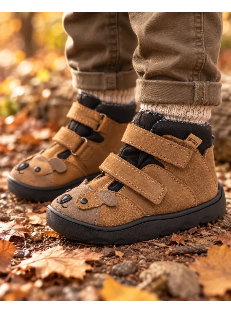 Wodoodporne Ocieplane Trzewiki Mrugała Neko Barefoot Puppy Karmel 6324/6 38