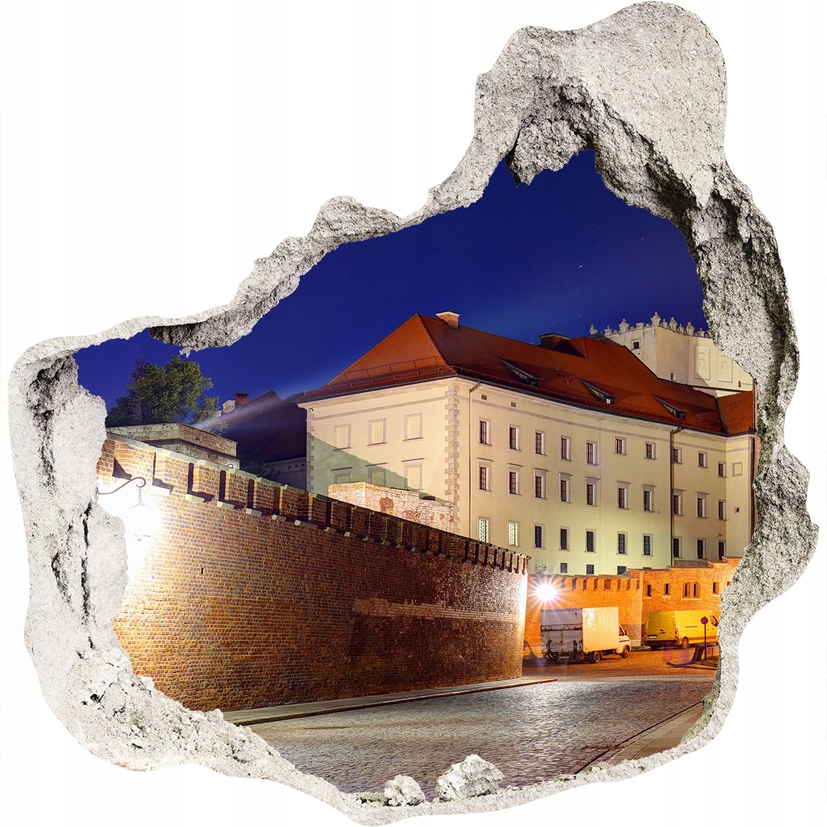 

Fototapeta dziura ścienna 3d Kraków Polska 125x125