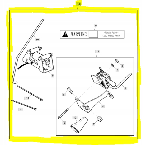 Sada navijáku John Deere (BM25888) XUV/Gator