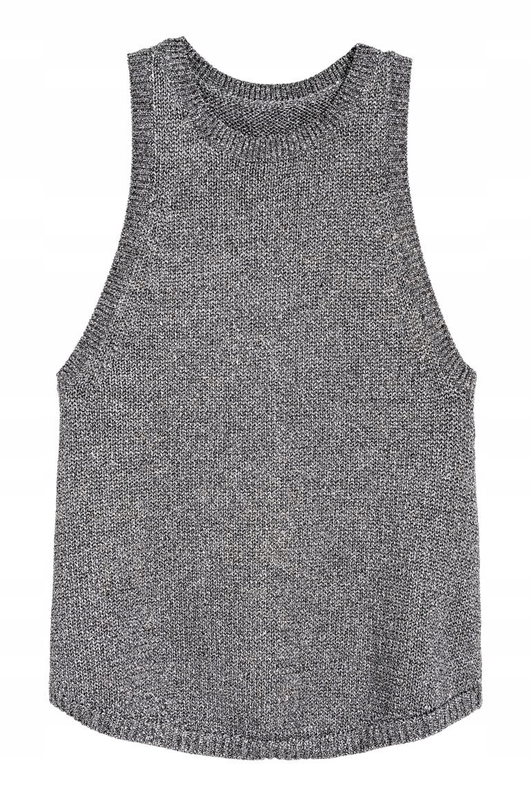 

H&m Top z błyszczącej dzianiny rozm. 36,S