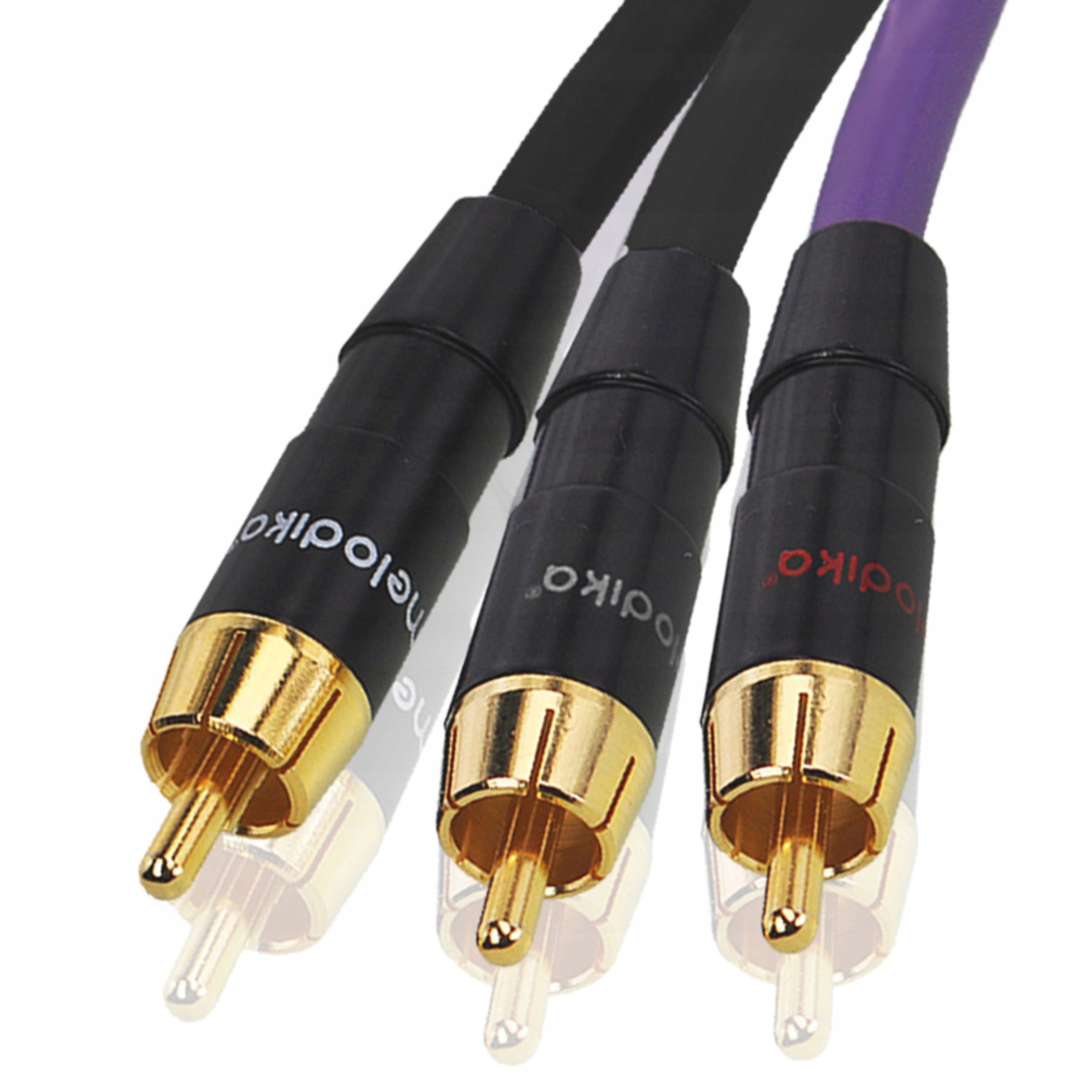 KABEL DO SUBWOOFERA TYP Y MELODIKA MDSWY05 PURPLE RAIN 1 RCA - 2 RCA 0,5m Średnica zewnętrzna 6 mm