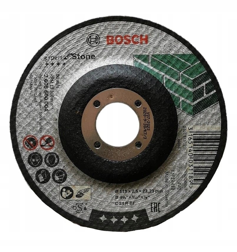 

Bosch Tarcza tnąca wygięta 115x2,5x22,23mm Stone