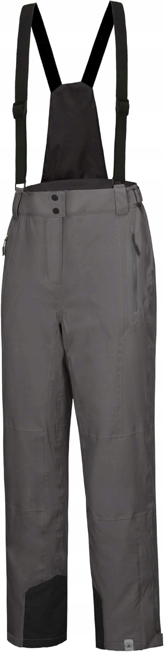 Spodnie Narciarskie Damskie Xs Outdoor Szare Na Szelkach Mapamyumco Zimowe