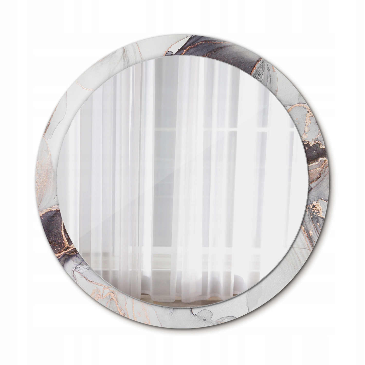 Zrcadlo do koupelny Glamour Abstraktní mramor 100 cm