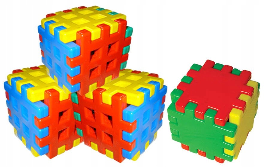 KLOCKI KONSTRUKCYJNE WAFLE PRZESTRZENNE ADUSIE 72e Marka Mejpol