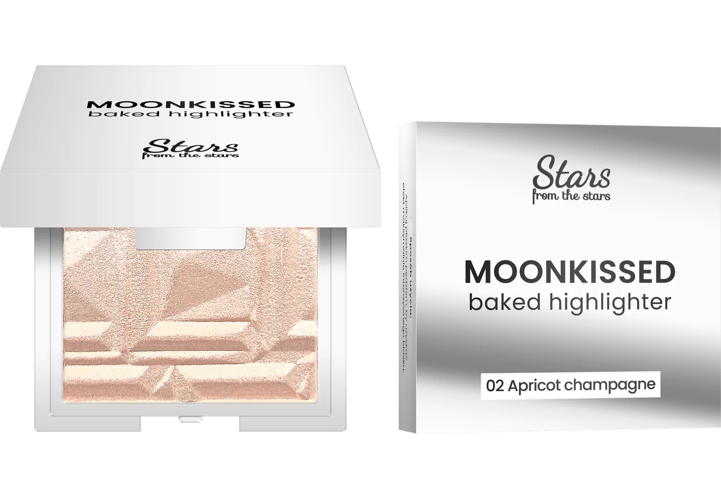 Stars from the stars MOONKISSED Rozświetlacz wypiekany do twarzy dekoltu 02 Marka Stars