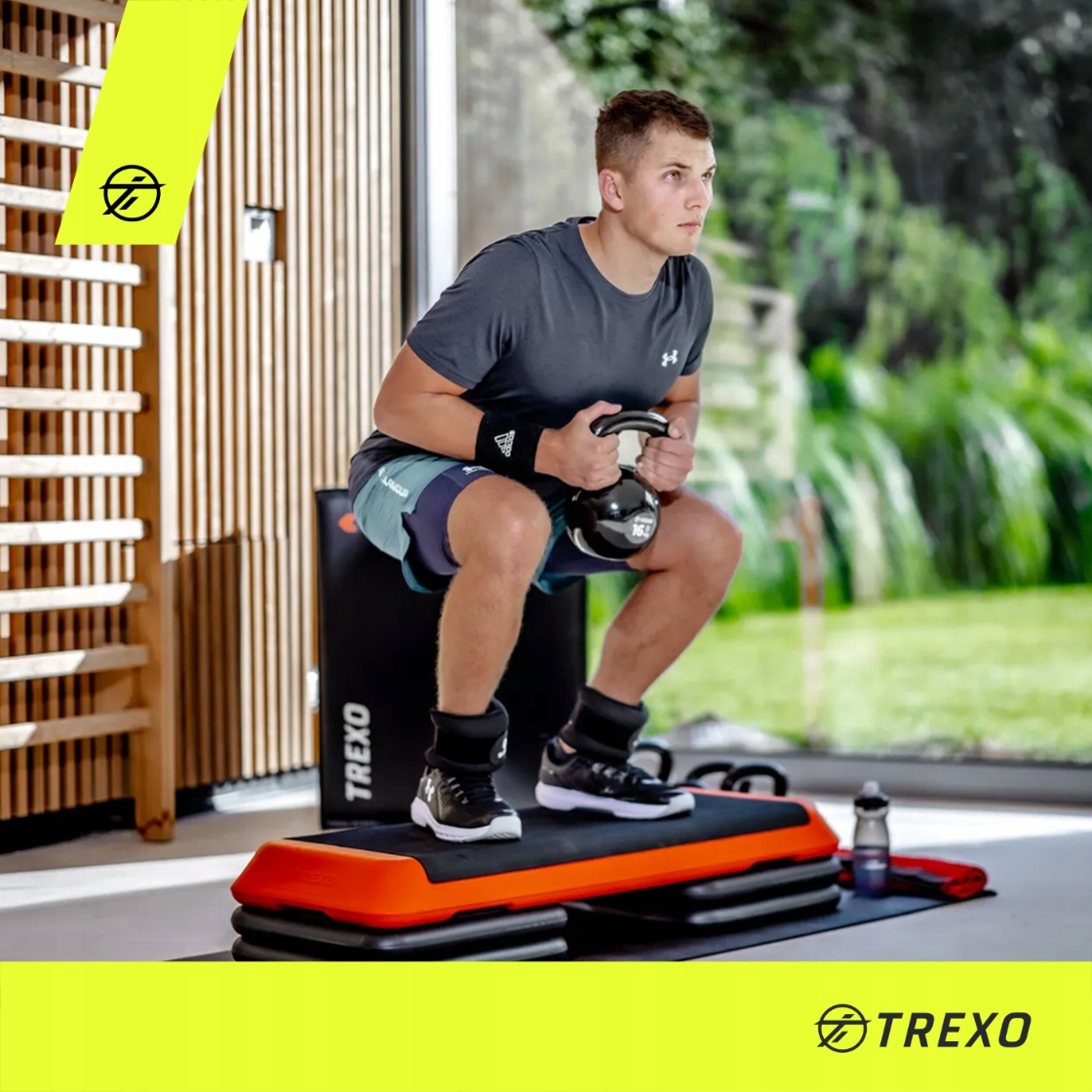 Step do aerobiku TREXO Aerobic AS01 pomarańczowy 109x41x11 Regulacja Długość (cm) 109 cm