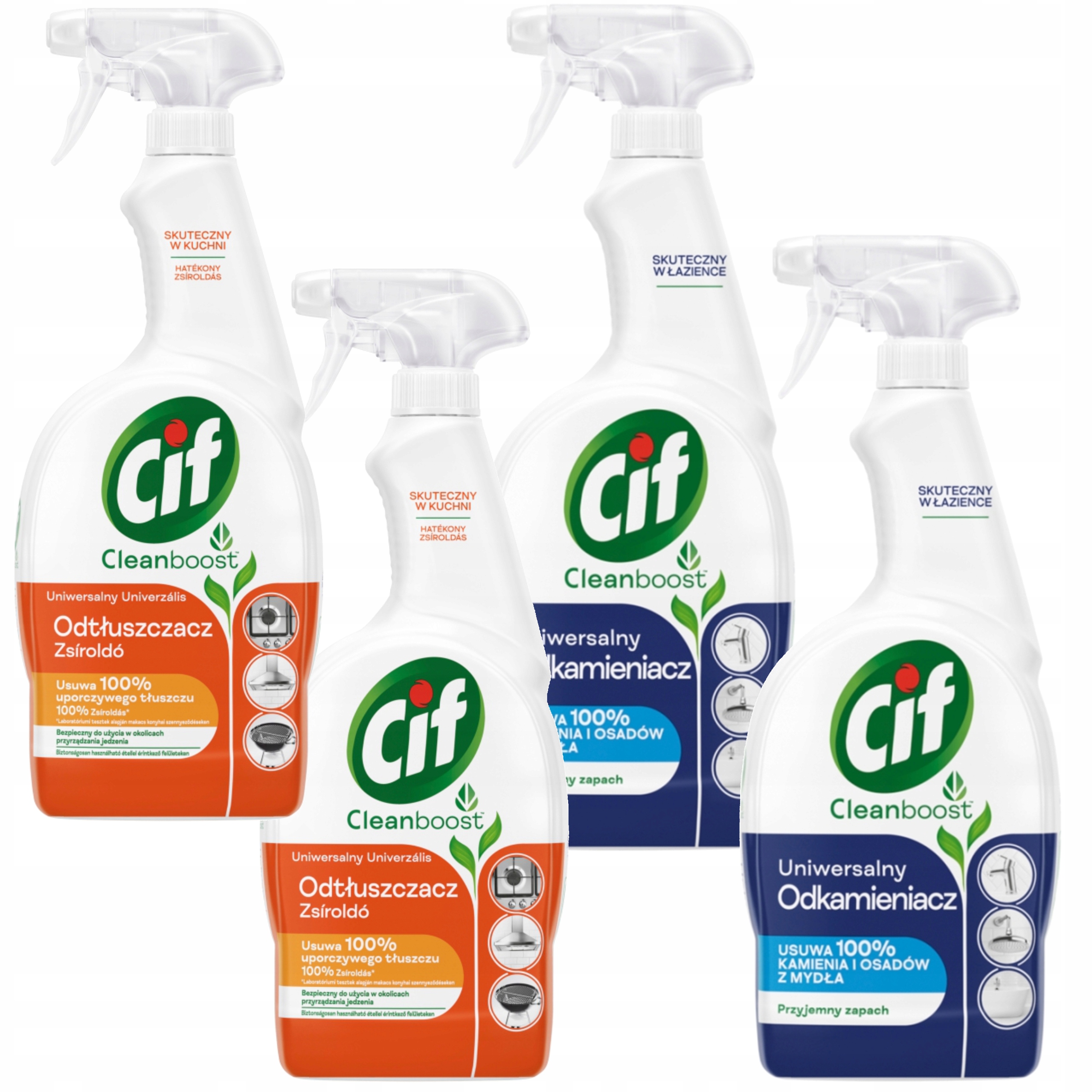 Levně Sada Cif Power&Shine Kuchyně Kámen Koupelna