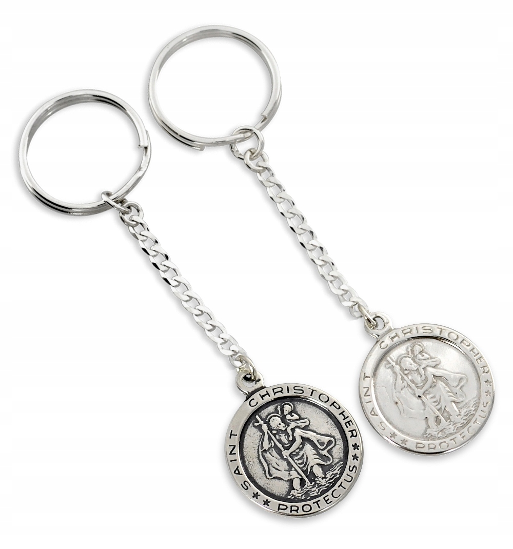 Stříbrný Přívěsek Svatého Kryštofa Pr 925 Gravírování